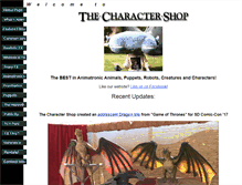 Tablet Screenshot of character-shop.com